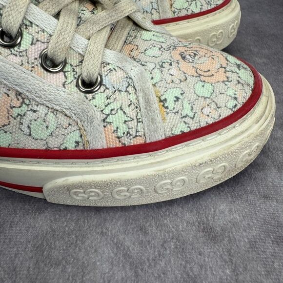 Gucci Floral Liberty Ace Web Sneakers 8.5 - Picture 6 of 12